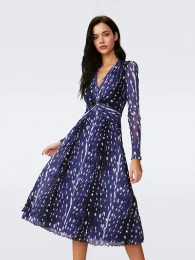 DIANE VON FURSTENBERG BURTON MESH DRESS