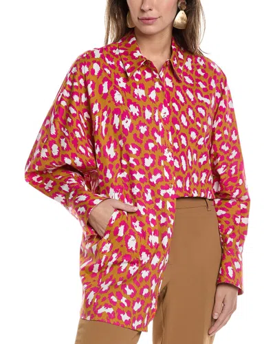 Diane Von Furstenberg Caleb Blouse In Brown