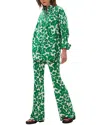 Diane Von Furstenberg Caleb Blouse In Green