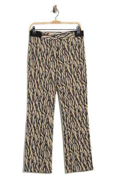 Diane Von Furstenberg Calliope Abstract Print Straight Leg Pants In Multi