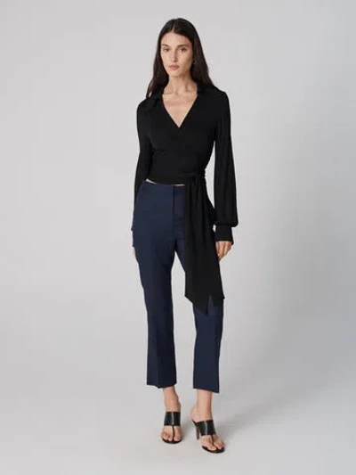 Diane Von Furstenberg Calliope Pants In Classic Navy