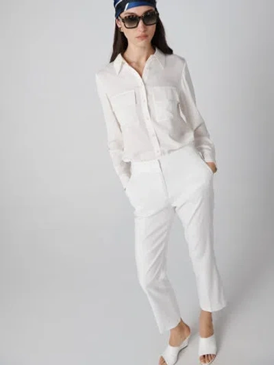 Diane Von Furstenberg Calliope Pants In White