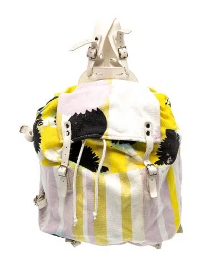 Pre-owned Diane Von Furstenberg Canvas Backpack In Multi