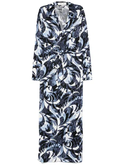 Diane Von Furstenberg Caprera Maxi Dress In Blue