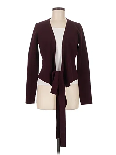 Pre-owned Diane Von Furstenberg Cardigan Sweater In Burgundy