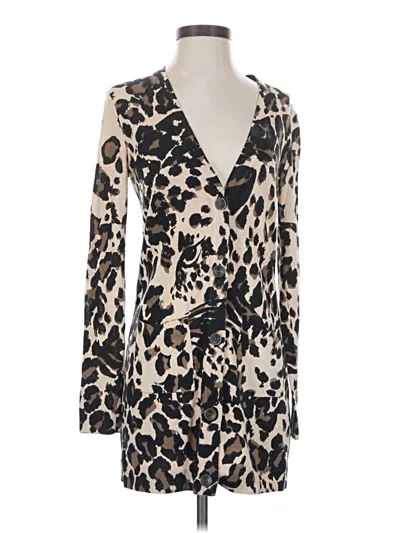 Pre-owned Diane Von Furstenberg Cardigan Sweater In Tan