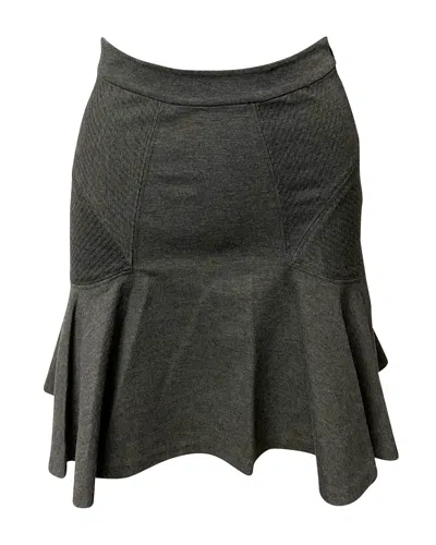 Diane Von Furstenberg Carlita Flared Skirt In Grey Viscose