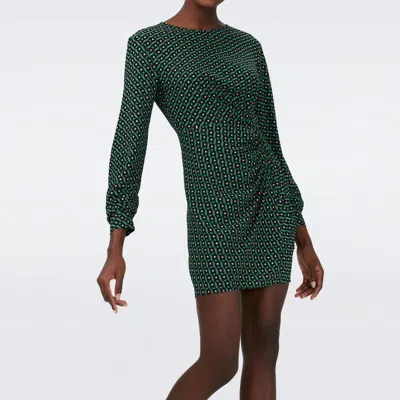 Diane Von Furstenberg Caroline Mini Dress In Green