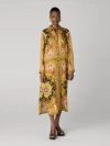Diane Von Furstenberg Carrie Silk Dress In Yellow