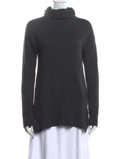 Pre-owned Diane Von Furstenberg Cashmere Turtleneck Sweater In Grey