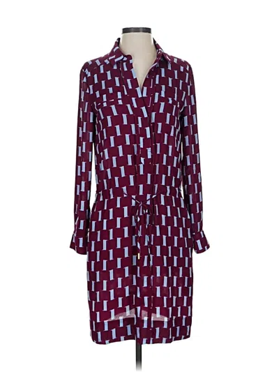 Pre-owned Diane Von Furstenberg Casual Dress In Burgundy