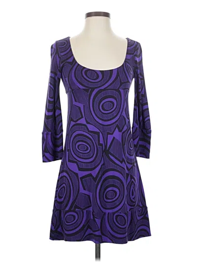 Pre-owned Diane Von Furstenberg Casual Dress In Purple