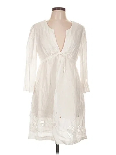 Pre-owned Diane Von Furstenberg Casual Dress In White