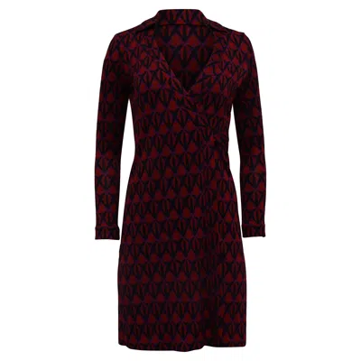 Diane Von Furstenberg Catherine Mini Wrap Dress In Multicolor Silk