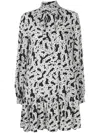 DIANE VON FURSTENBERG CHAIN-PRINT DRESS