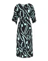 Diane Von Furstenberg Chatham-print Wrap-style Dress In Multicolor Silk In Multi