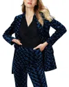 Diane Von Furstenberg Ruthette Velvet Pants In Blue