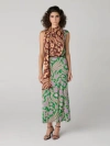 Diane Von Furstenberg Chrystie Skirt In Animal Print