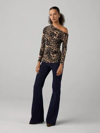 Diane Von Furstenberg Cici Top In Brown