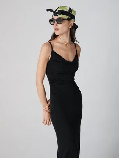 Diane Von Furstenberg Claudia Slip Dress In Black