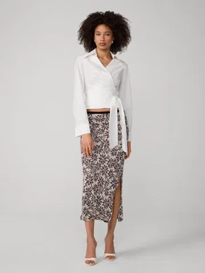 Diane Von Furstenberg Cleo Skirt In Thistle Brown