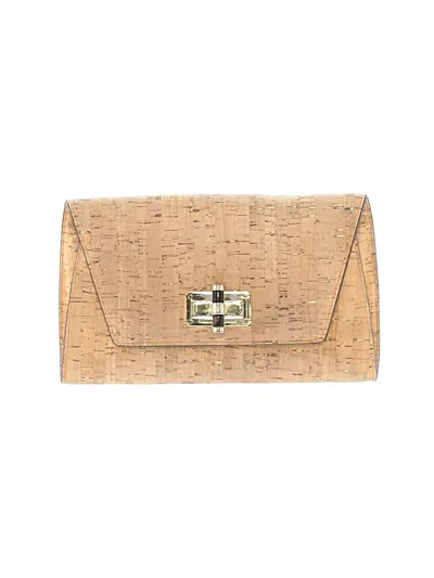 Pre-owned Diane Von Furstenberg Clutch In Tan