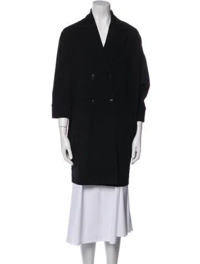 Pre-owned Diane Von Furstenberg Coat In Black