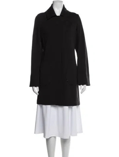 Pre-owned Diane Von Furstenberg Coat In Black