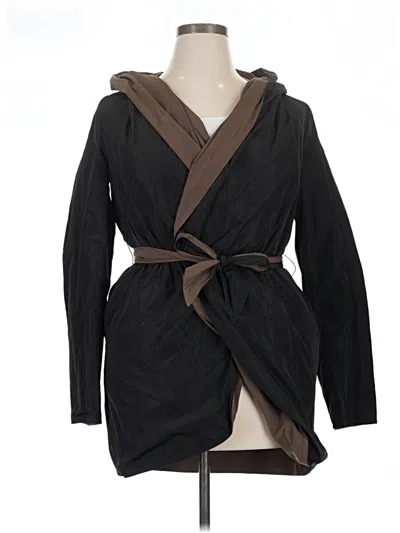 Pre-owned Diane Von Furstenberg Coat In Black