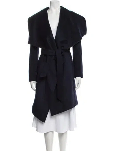 Pre-owned Diane Von Furstenberg Coat In Blue