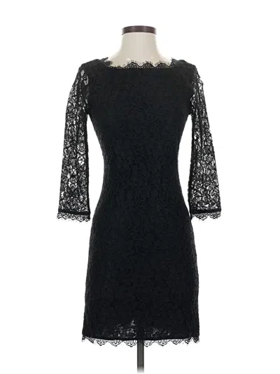 Pre-owned Diane Von Furstenberg Cocktail Dress In Black