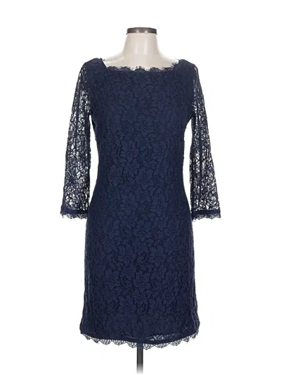 Pre-owned Diane Von Furstenberg Cocktail Dress In Blue