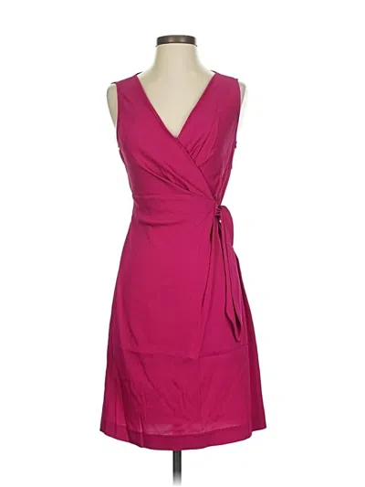 Pre-owned Diane Von Furstenberg Cocktail Dress In Burgundy