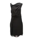 Diane Von Furstenberg Cocktail Dress In Black Polyester In Black