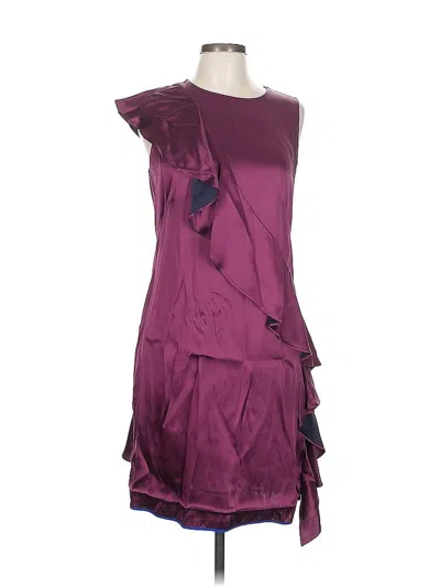 Pre-owned Diane Von Furstenberg Cocktail Dress In Purple