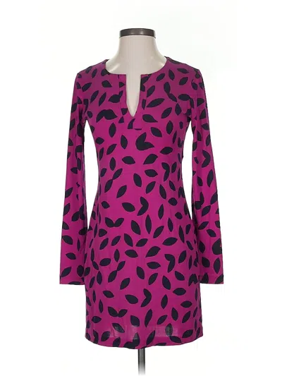 Pre-owned Diane Von Furstenberg Cocktail Dress In Purple