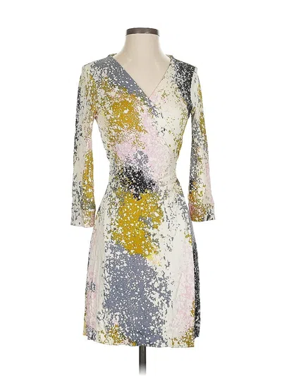 Pre-owned Diane Von Furstenberg Cocktail Dress In Silver