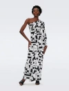 Diane Von Furstenberg Coco Silk Jersey Dress In Dvf 50th Crossword Ivory