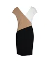 Diane Von Furstenberg Color-block Dress In Multicolor Triacetate In Multi