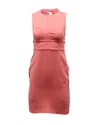 Diane Von Furstenberg Colorblock Sleeveless Tamika Dress In Peach Triacetate In Pink