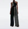 Diane Von Furstenberg Cort Jumpsuit In Tigris And Black In Multi