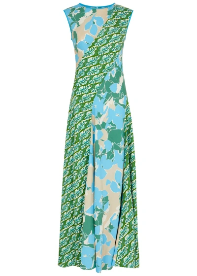 Diane Von Furstenberg Cory Printed Maxi Dress In Multicoloured