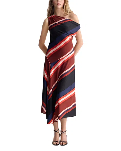Diane Von Furstenberg Cosette Asymmetric Dress In Multi