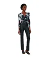 Shop Diane Von Furstenberg Costanza Mesh Bodysuit In Black