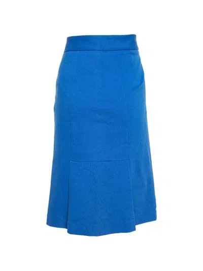 Pre-owned Diane Von Furstenberg Courgarette Knit Skirts In Blue