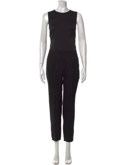 Pre-owned Diane Von Furstenberg Crew Neck Jumpsuit In Blue