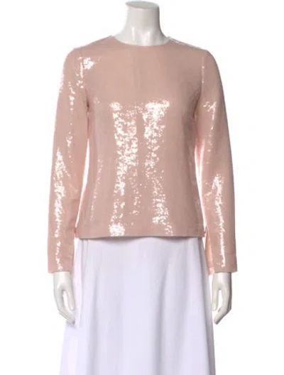 Pre-owned Diane Von Furstenberg Crew Neck Long Sleeve Top