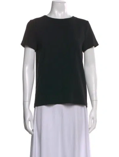 Pre-owned Diane Von Furstenberg Crew Neck Short Sleeve T-shirt In Black