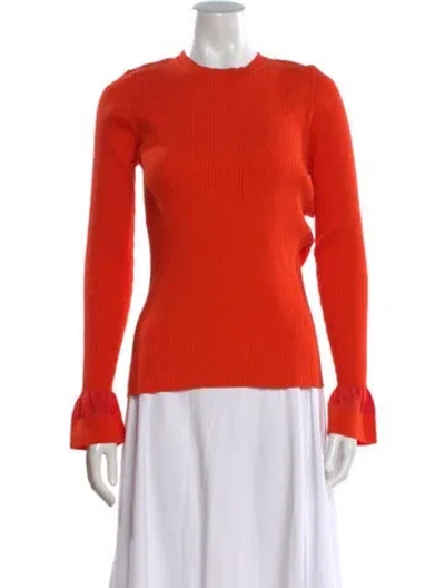 Pre-owned Diane Von Furstenberg Crew Neck Sweater W/ Tags In Orange