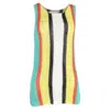 Diane Von Furstenberg Crochet-knit Coverup Tank Sweater In Multicolor Cotton In Multi
